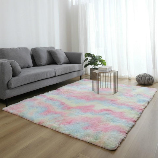 tapis rectangulaire multicolore